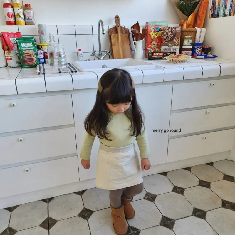 Merry Go Round - Korean Children Fashion - #kidsshorts - Basic Half Turtleneck Tee - 4