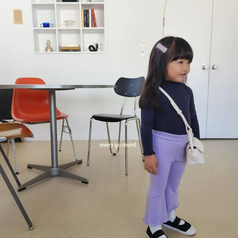 Merry Go Round - Korean Children Fashion - #minifashionista - Snow Half Turtleneck Tee - 7