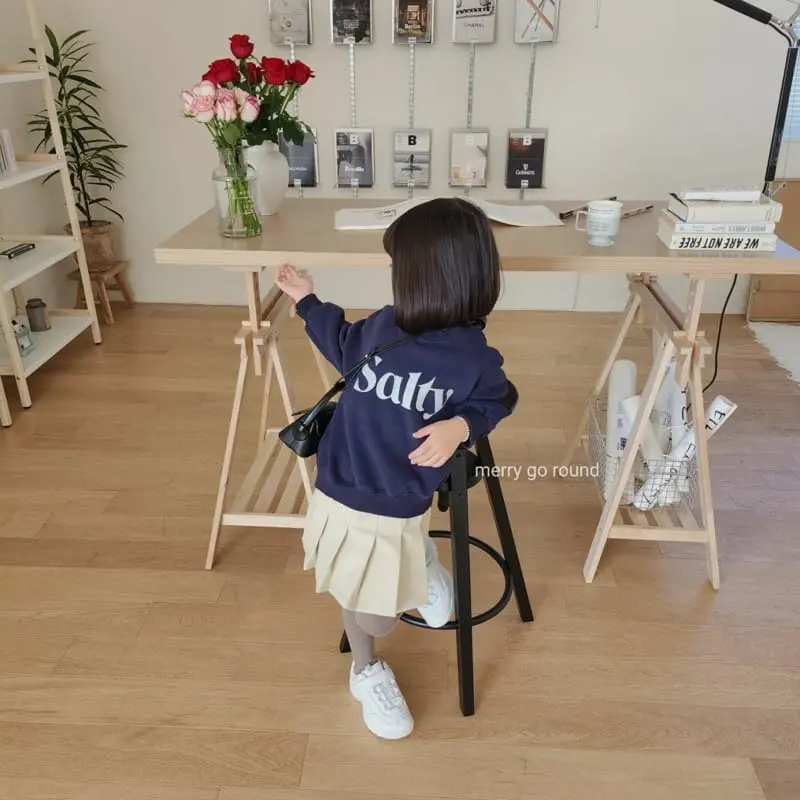 Merry Go Round - Korean Children Fashion - #todddlerfashion - Peach Wrinkle Skirt - 5