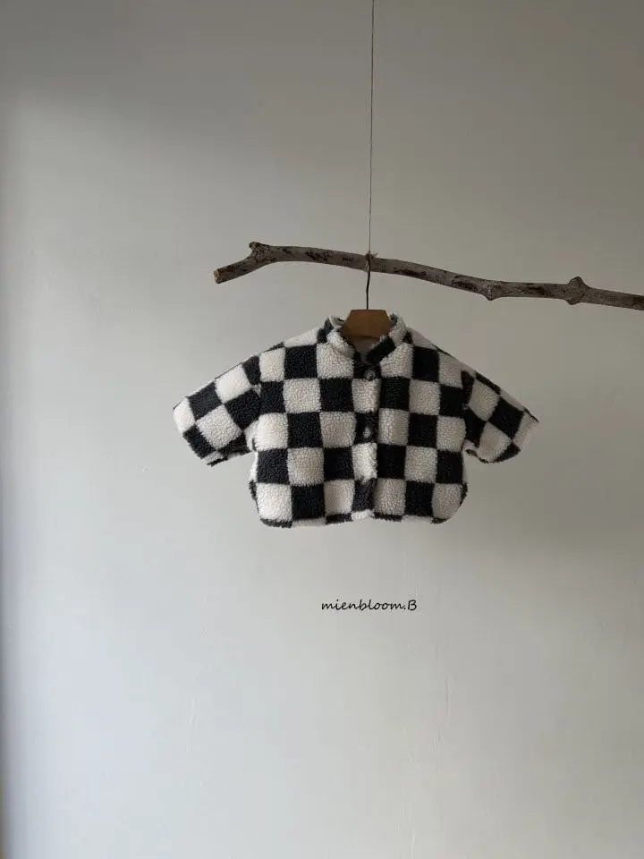 Mienbloom B - Korean Baby Fashion - #babyfashion - Baby Bebe Check Jacket - 3