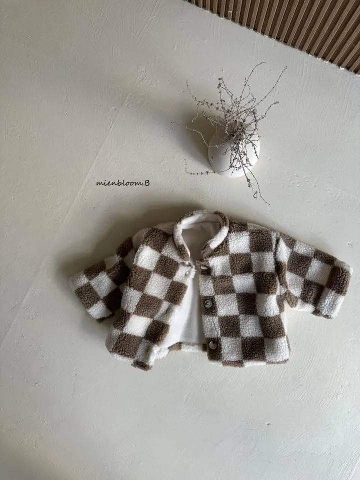 Mienbloom B - Korean Baby Fashion - #babyfashion - Baby Bebe Check Jacket - 4