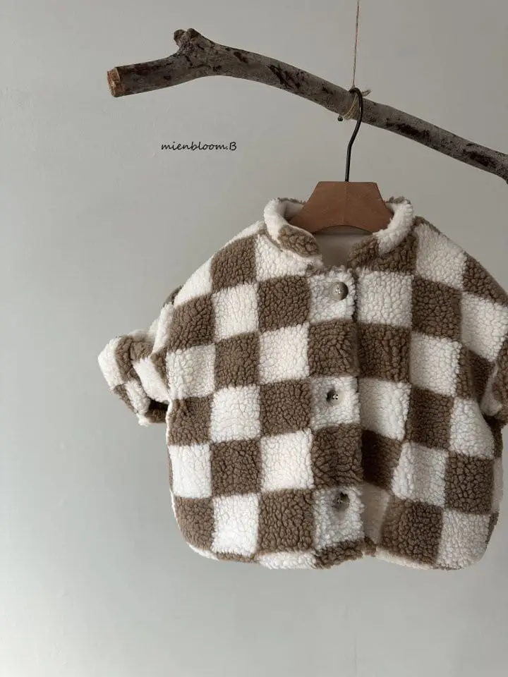 Mienbloom B - Korean Baby Fashion - #babylifestyle - Baby Bebe Check Jacket - 6