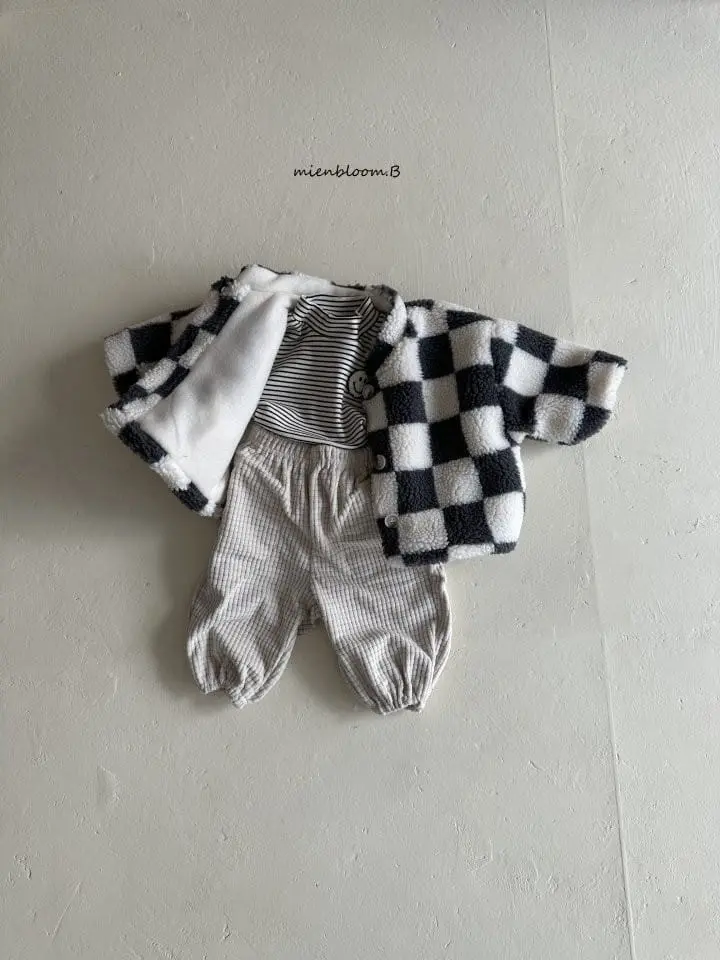 Mienbloom B - Korean Baby Fashion - #babyoninstagram - Baby Bebe Check Jacket - 7