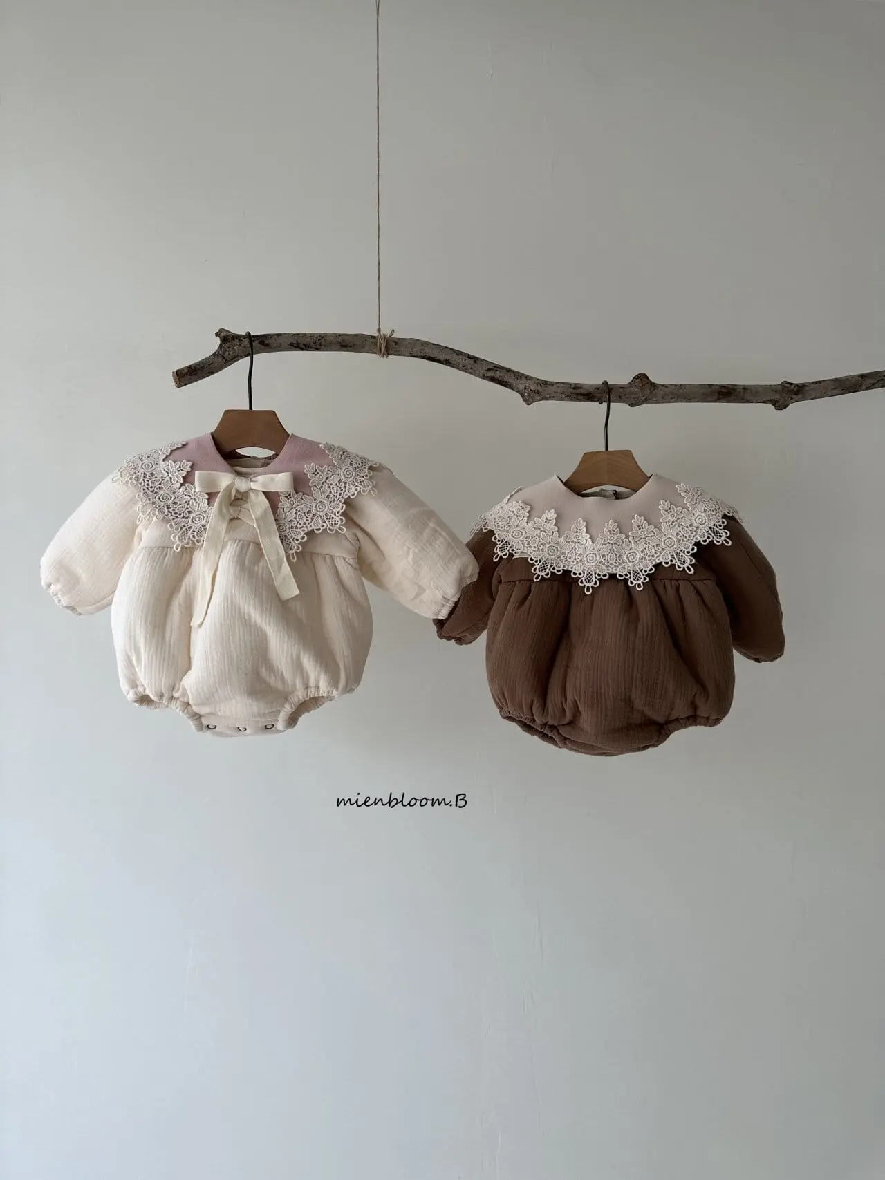 Mienbloom B - Korean Baby Fashion - #babyoninstagram - Double Ribbon Body Suit - 6