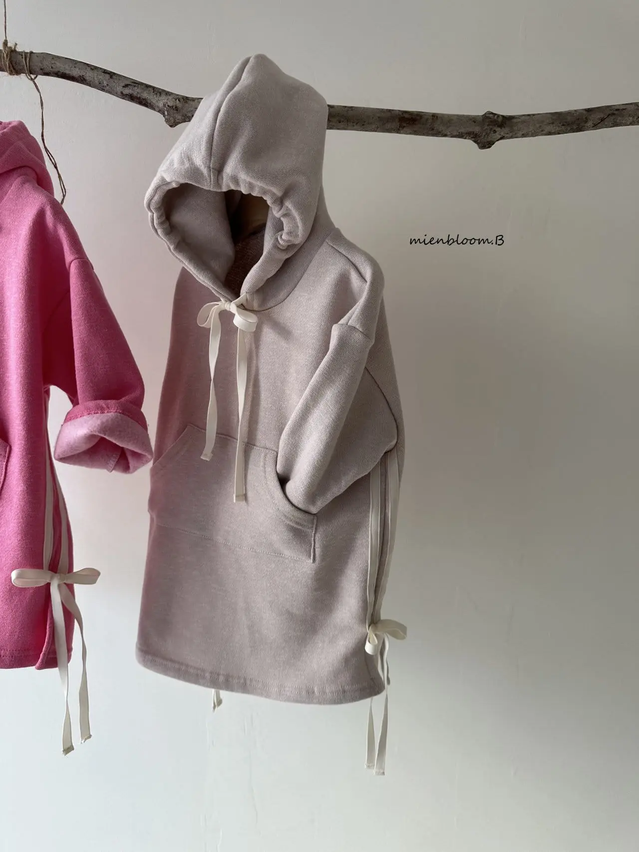 Mienbloom B - Korean Children Fashion - #minifashionista - Hoody Fleece One-Piece - 3