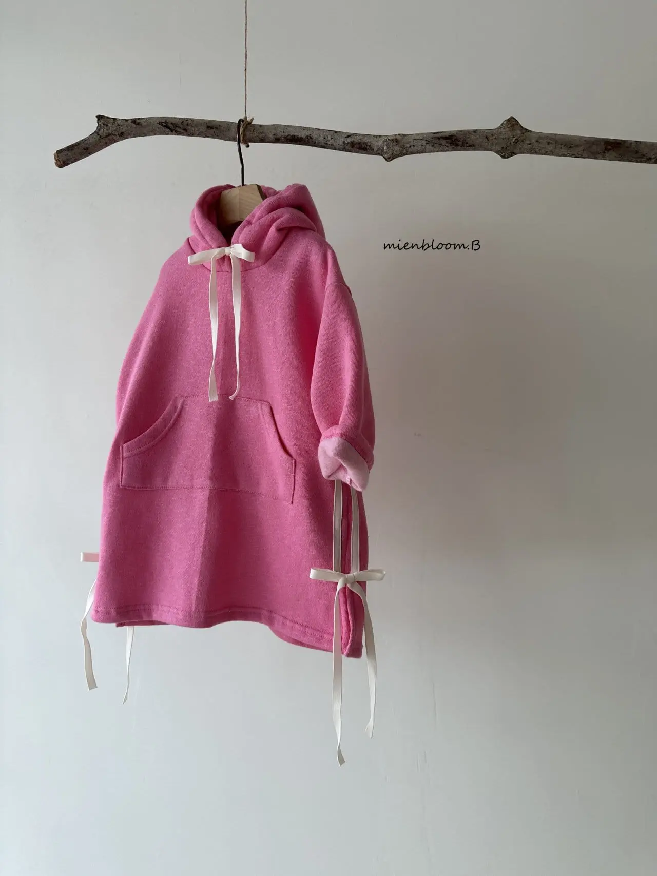 Mienbloom B - Korean Children Fashion - #minifashionista - Hoody Fleece One-Piece - 4