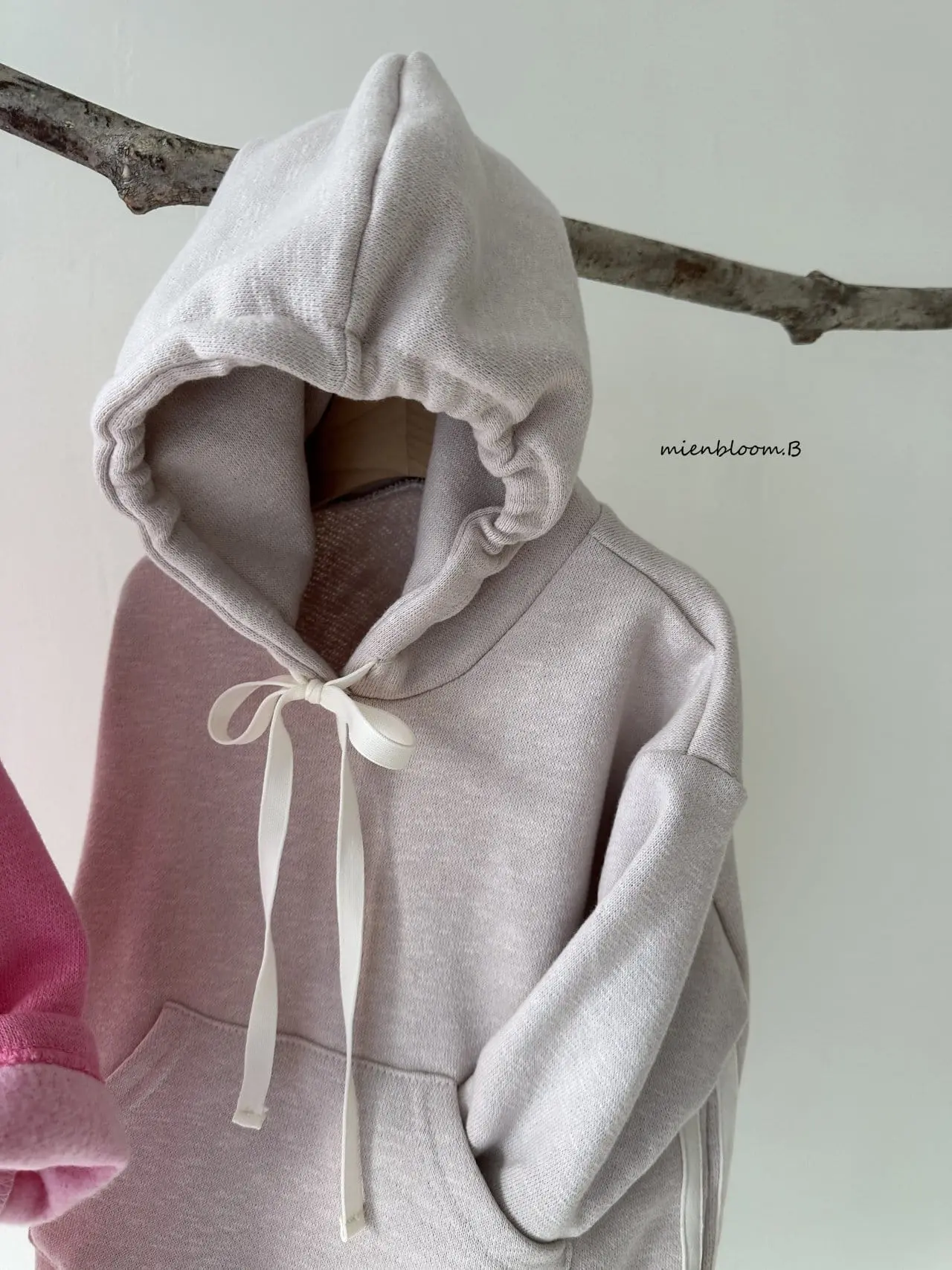 Mienbloom B - Korean Children Fashion - #stylishchildhood - Hoody Fleece One-Piece - 7