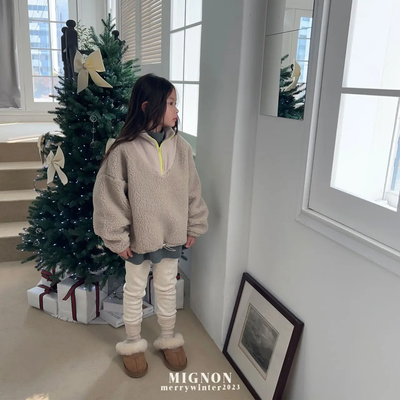 Mignon - Korean Children Fashion - #childrensboutique - Boy Crop Half Zip-up - 2