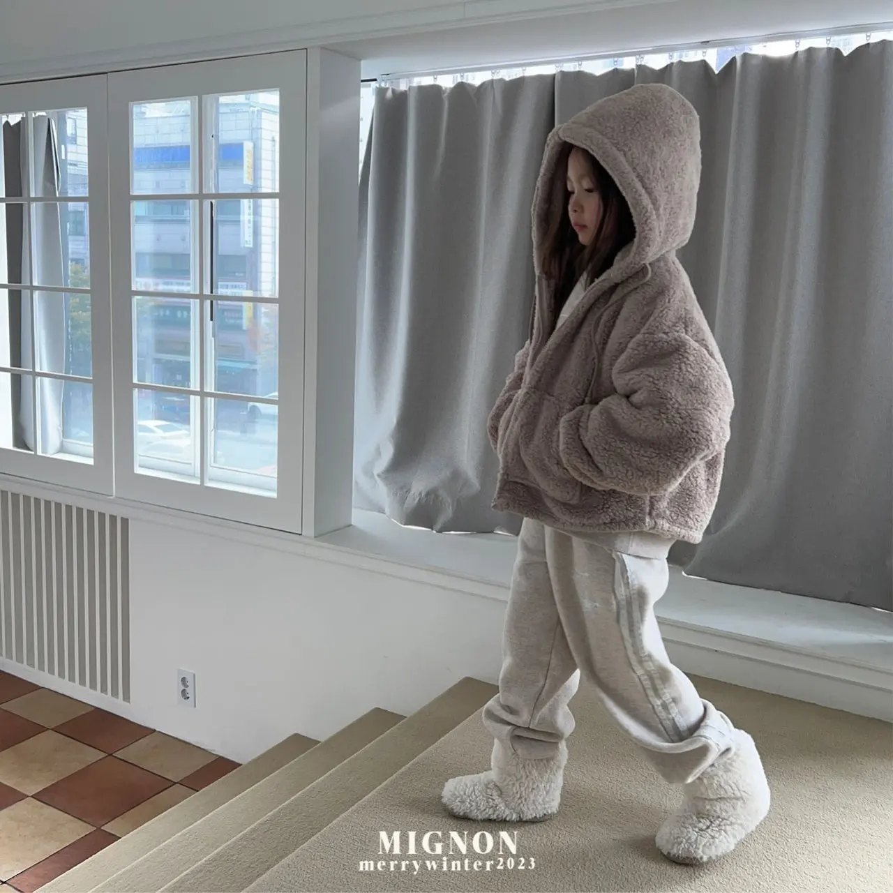 Mignon - Korean Children Fashion - #discoveringself - Bbogle Crop Fluffy Jumper - 5