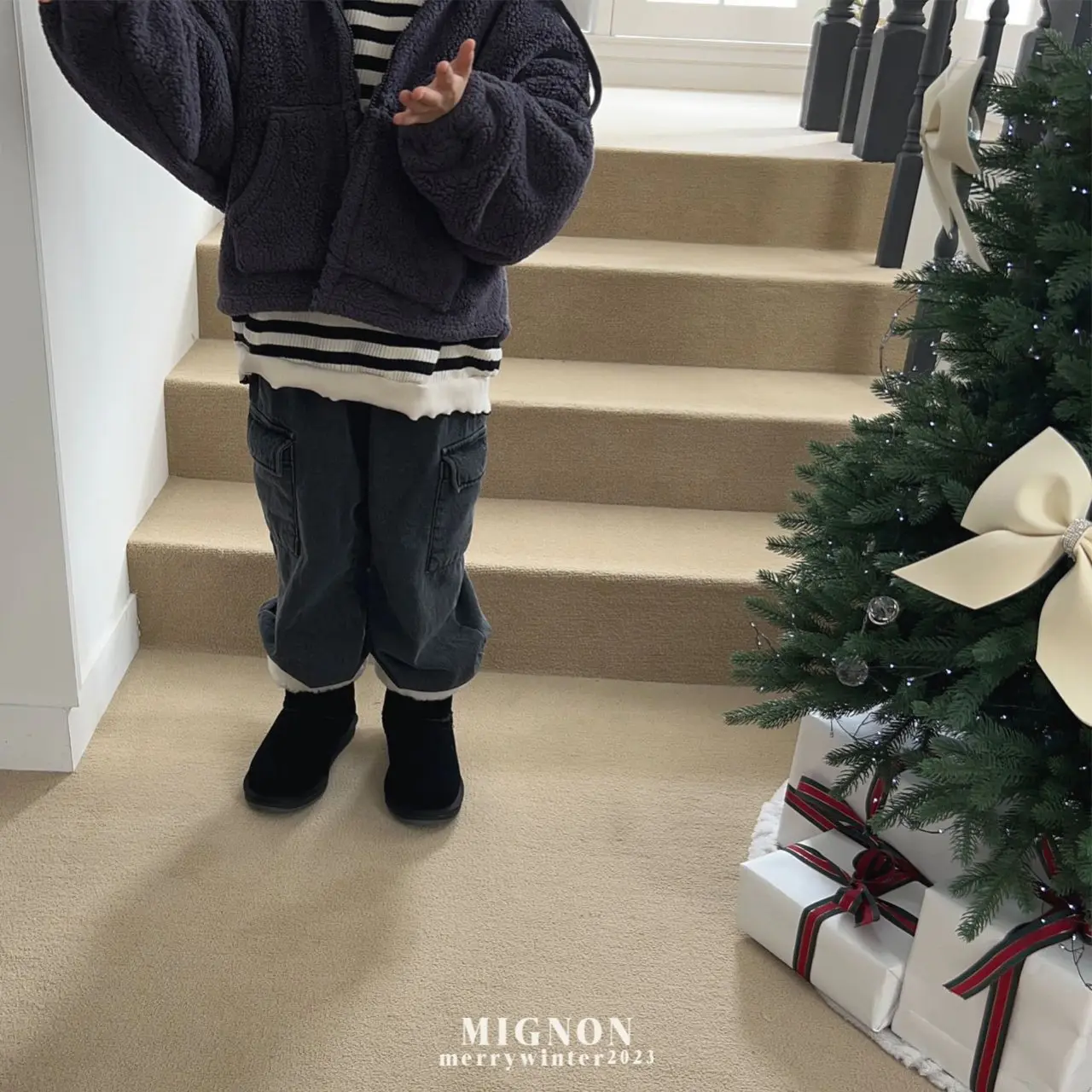 Mignon - Korean Children Fashion - #fashionkids - Denim Cargo Pants - 9