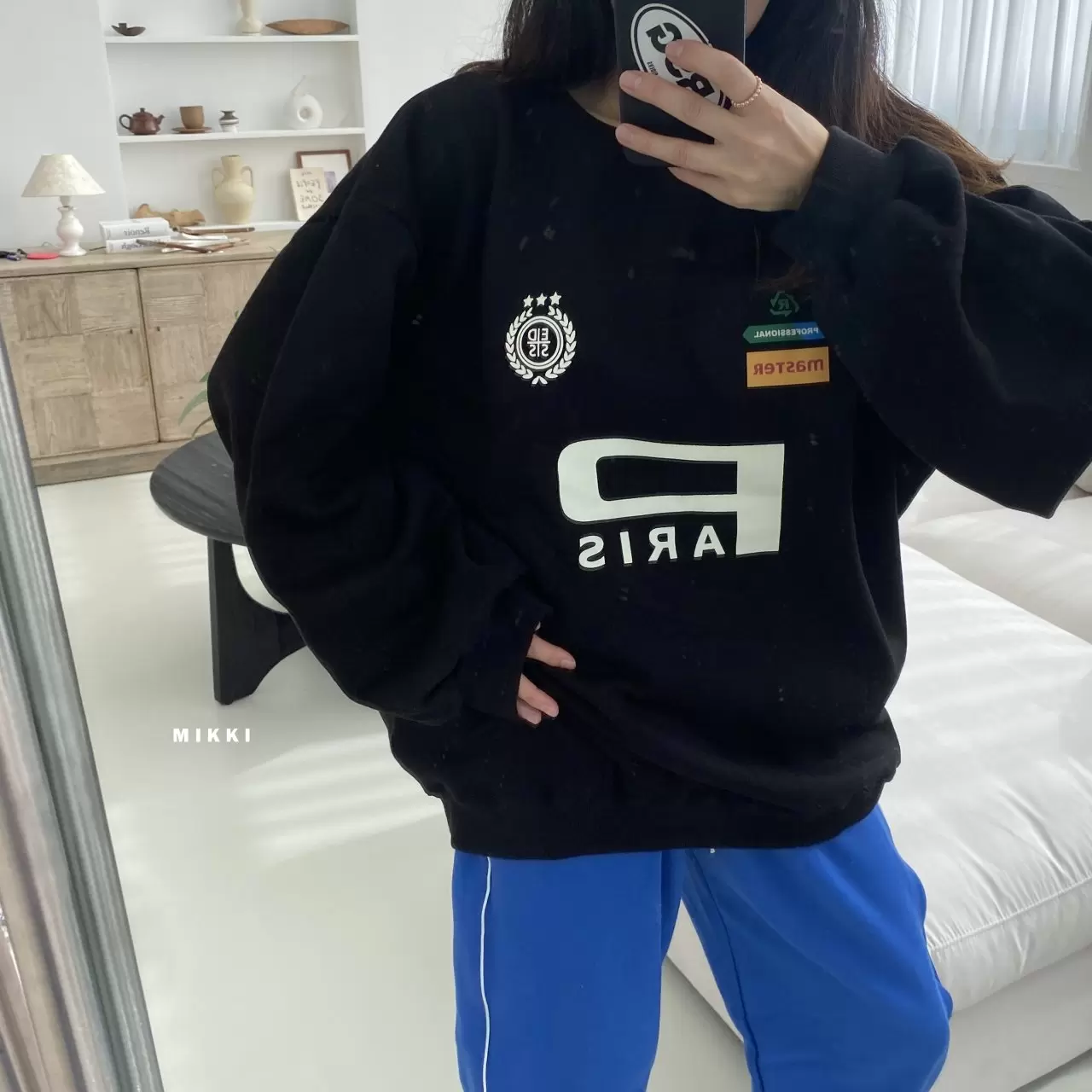 Mikki - Korean Children Fashion - #prettylittlegirls - Paris Uniform Sweatshirt Mom - 5