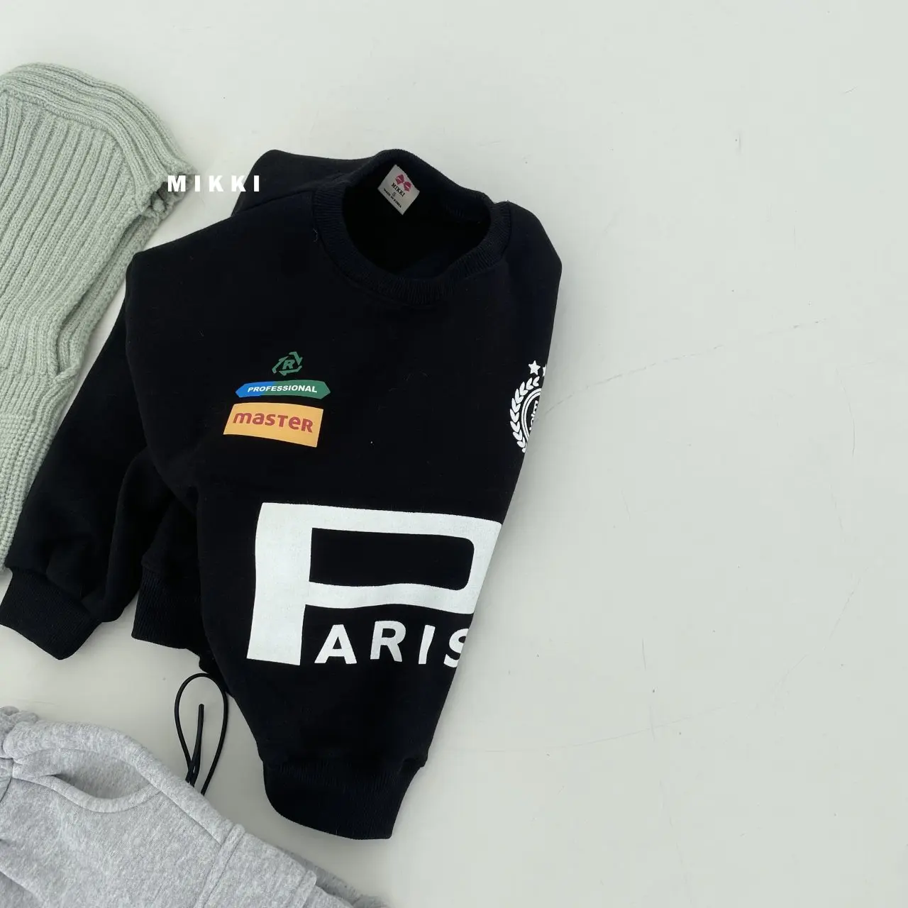 Mikki - Korean Children Fashion - #stylishchildhood - Paris Uniform Sweatshirt - 9
