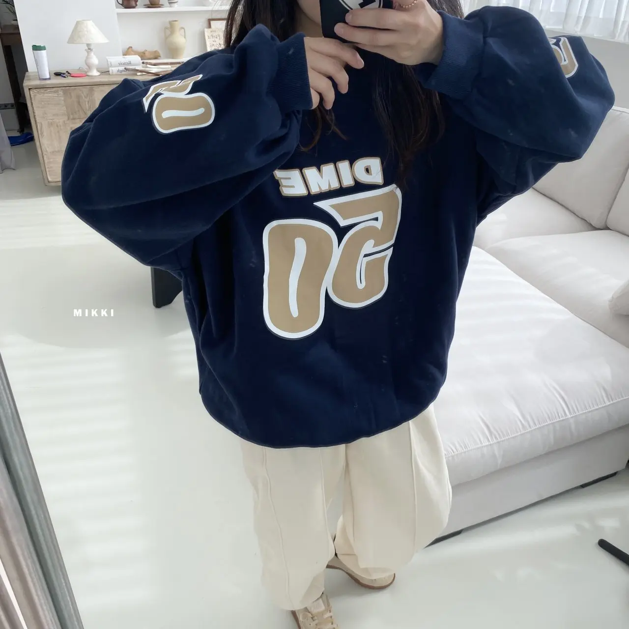 Mikki - Korean Women Fashion - #womensfashion - 50 Sweatshirt Mom - 9