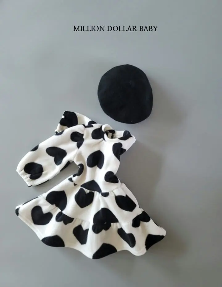 Million Dollar Baby - Korean Children Fashion - #designkidswear - Heart One-Piece
