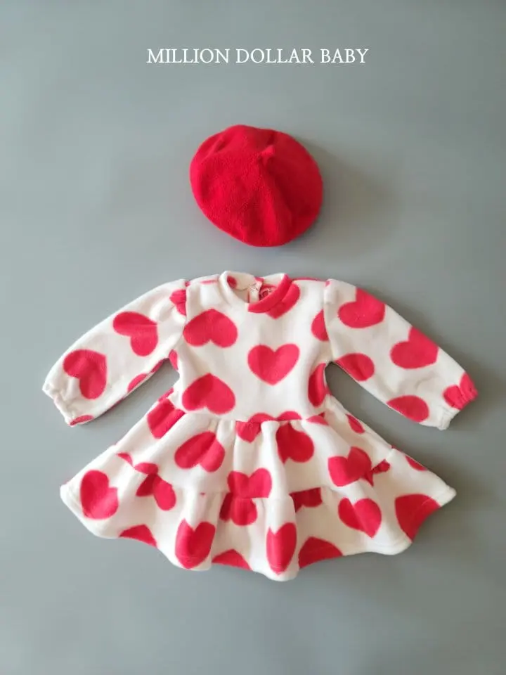 Million Dollar Baby - Korean Children Fashion - #fashionkids - Heart One-Piece - 3