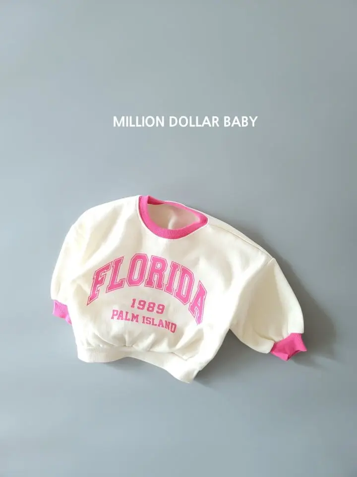 Million Dollar Baby - Korean Children Fashion - #kidsstore - Florida Sweatshirt - 4