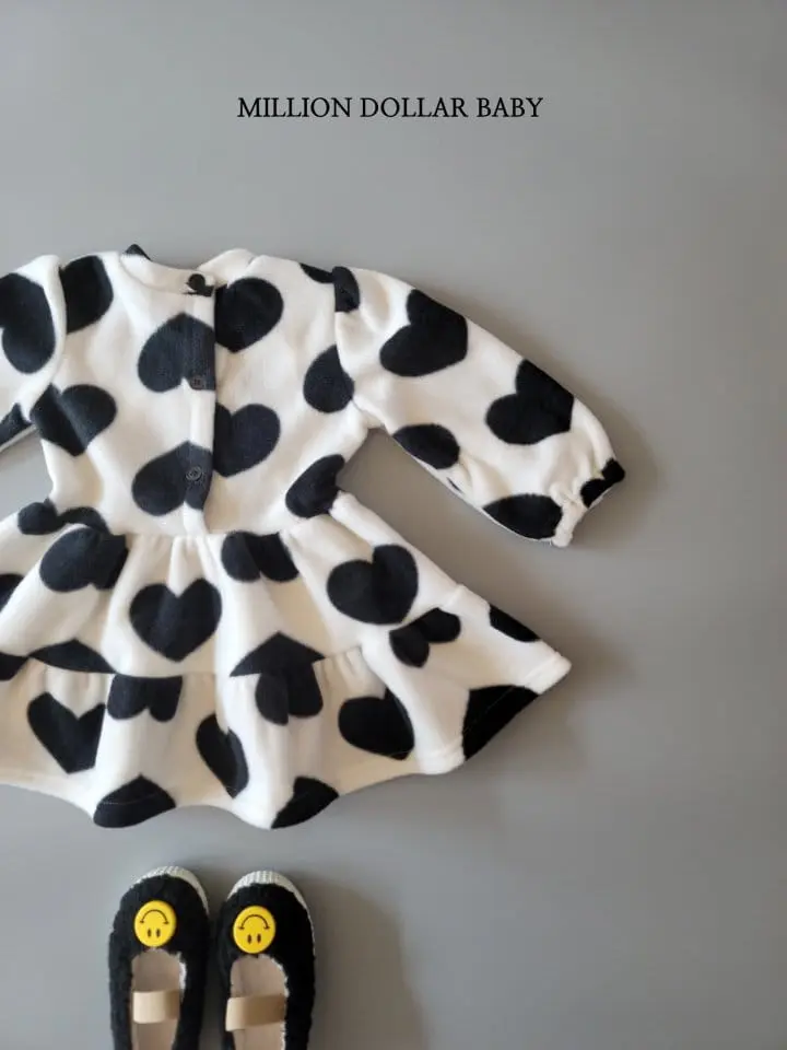 Million Dollar Baby - Korean Children Fashion - #magicofchildhood - Heart ONE-piece - 12