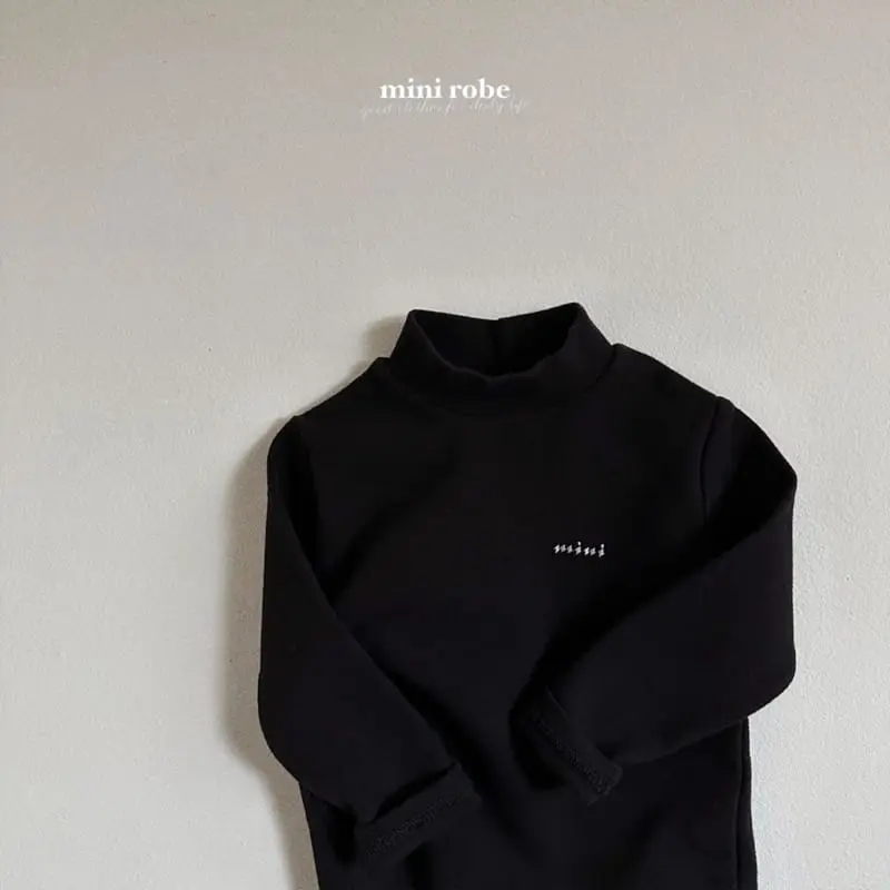 Mini Robe - Korean Baby Fashion - #babyclothing - Bebe Mono Turtleneck Tee - 11