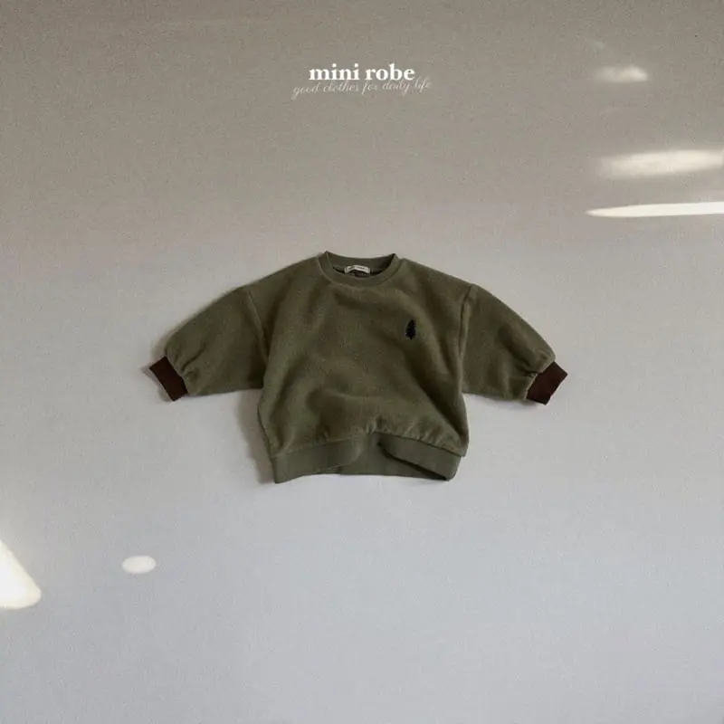 Mini Robe - Korean Baby Fashion - #babyfashion - Bebe Choco Tree Sweatshirt - 6