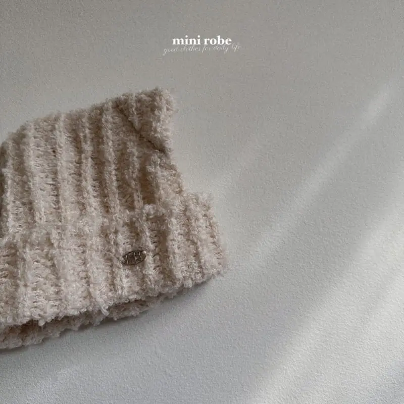 Mini Robe - Korean Baby Fashion - #babyfashion - Bebe Square Beanie - 6