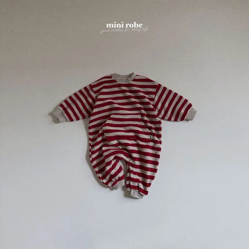 Mini Robe - Korean Baby Fashion - #babyoninstagram - Bebe Ppippi Kangaroo Bodysuit - 4