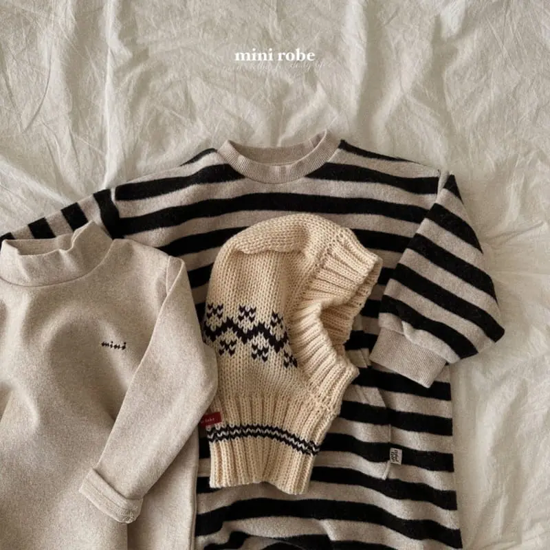 Mini Robe - Korean Baby Fashion - #babyootd - Bebe Snow Flower Baraclava - 12