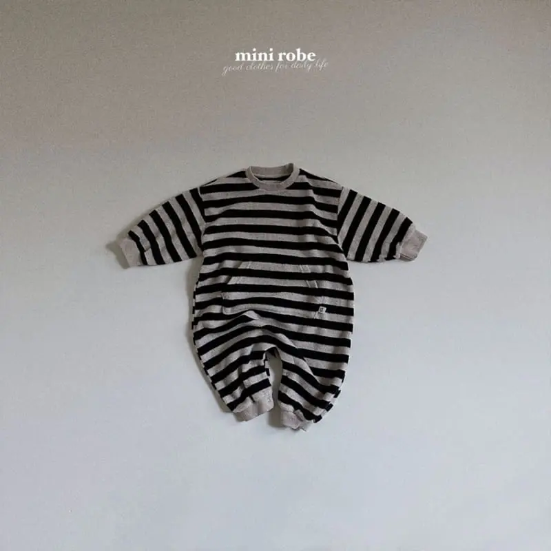 Mini Robe - Korean Baby Fashion - #babyoutfit - Bebe Ppippi Kangaroo Bodysuit - 5