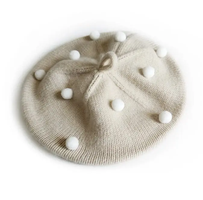 Miso - Korean Children Fashion - #Kfashion4kids - Pompom Beret Hat - 3