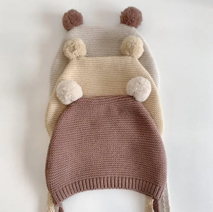 Miso - Korean Children Fashion - #childofig - Fleece Bell Knit Hat - 3