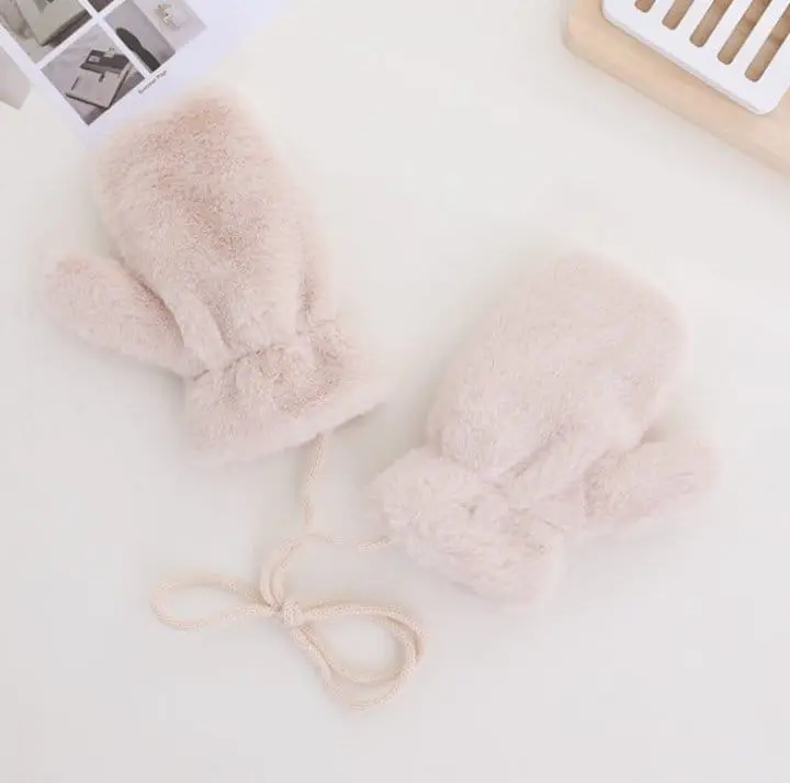Miso - Korean Children Fashion - #childrensboutique - Bear Bucket Gloves - 11