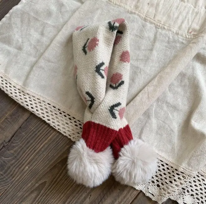 Miso - Korean Children Fashion - #discoveringself - Flower Muffler