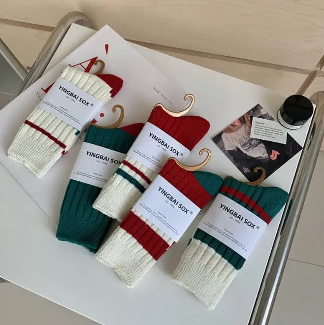Miso - Korean Children Fashion - #fashionkids - Mom Christmas Socks - 7