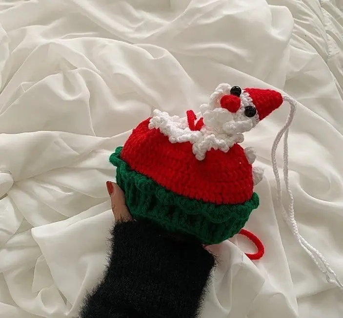 Miso - Korean Children Fashion - #discoveringself - Merry Knit Bag - 4