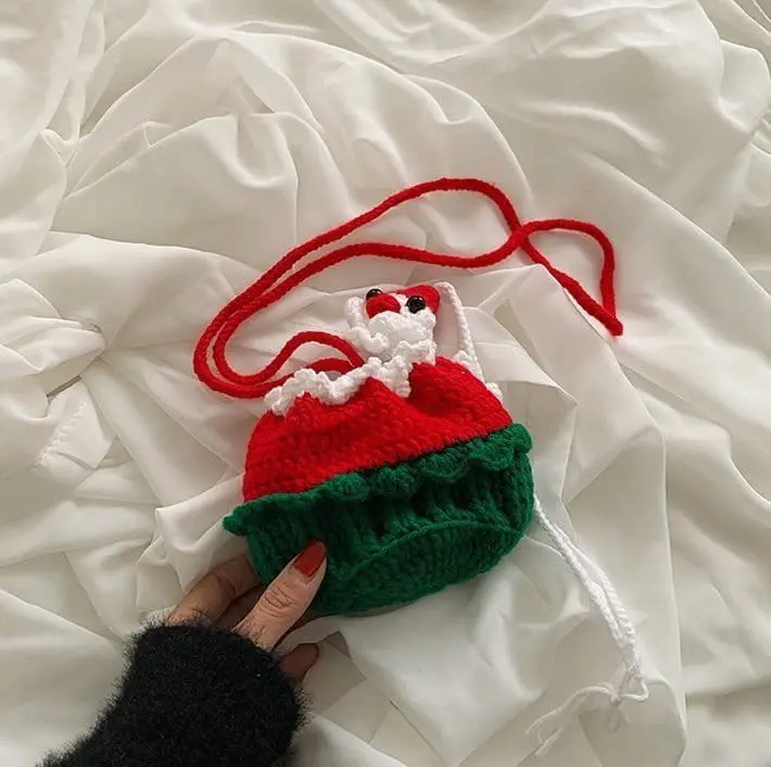 Miso - Korean Children Fashion - #kidsshorts - Merry Knit Bag - 5