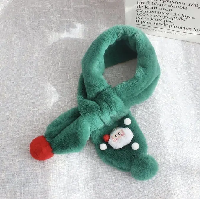 Miso - Korean Children Fashion - #kidsshorts - Pompom Christmas Muffler - 2