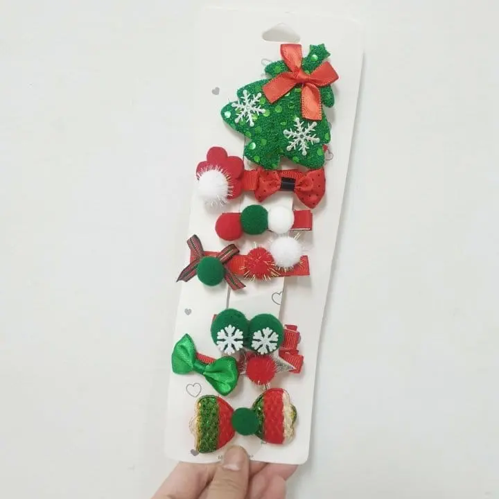 Miso - Korean Children Fashion - #kidsstore - Ten Ten Christmas Hairpin Set - 3