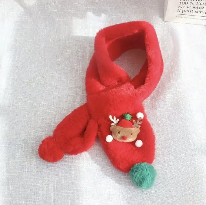 Miso - Korean Children Fashion - #kidsstore - Pompom Christmas Muffler - 3