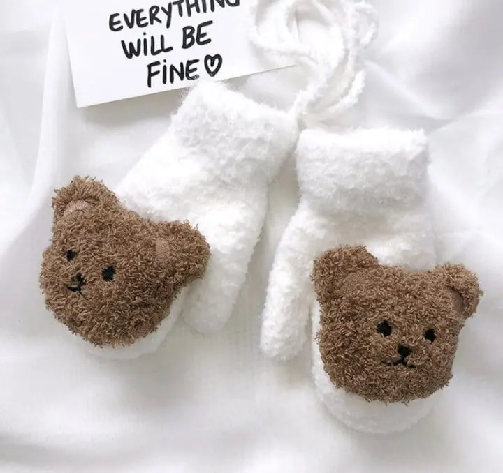 Miso - Korean Children Fashion - #kidzfashiontrend - Boodle Bear Bucket Gloves - 2