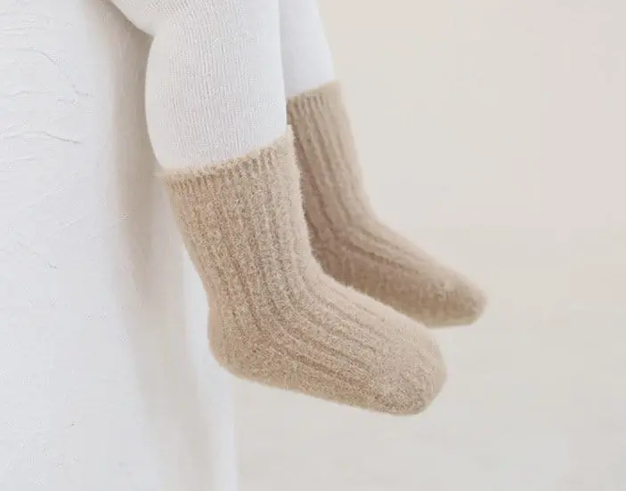 Miso - Korean Children Fashion - #kidzfashiontrend - Solid Rib Socks - 10