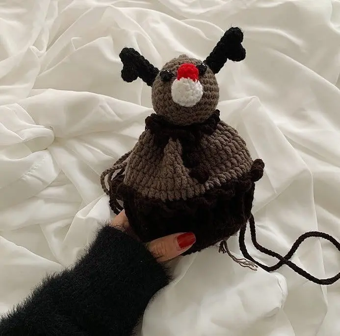 Miso - Korean Children Fashion - #kidzfashiontrend - Merry Knit Bag - 7
