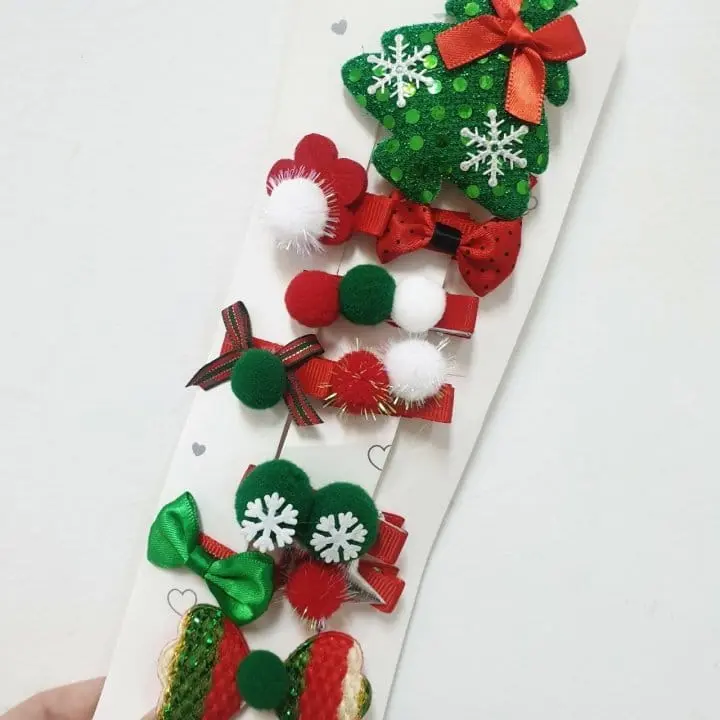 Miso - Korean Children Fashion - #kidsstore - Ten Ten Christmas Hairpin Set - 4