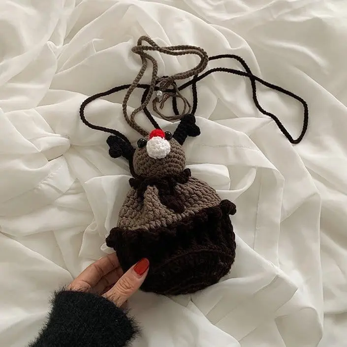 Miso - Korean Children Fashion - #littlefashionista - Merry Knit Bag - 9