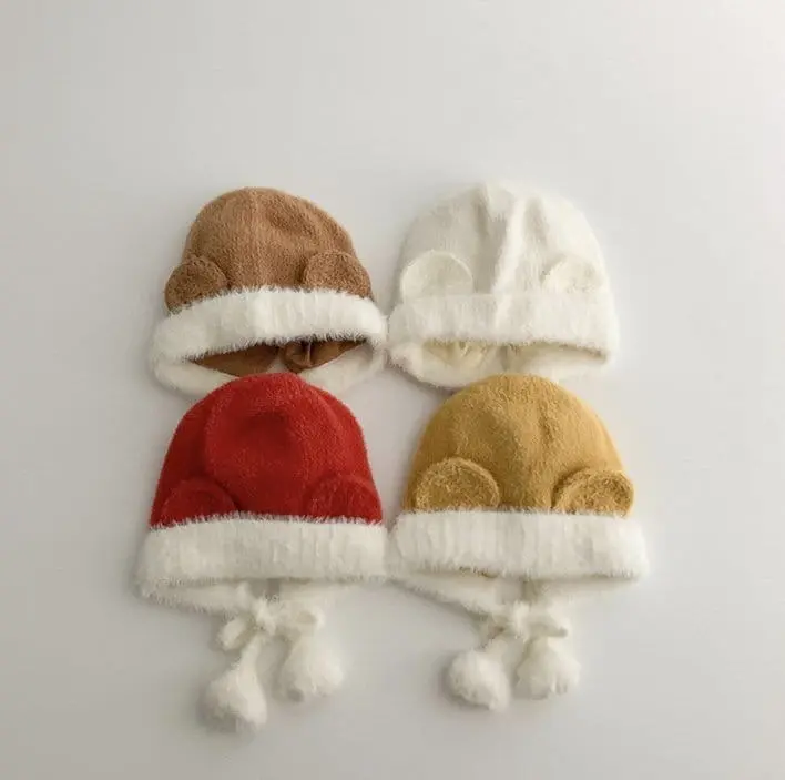 Miso - Korean Children Fashion - #littlefashionista - Bell Bear Bonnet