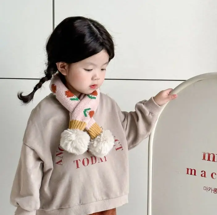 Miso - Korean Children Fashion - #littlefashionista - Flower Muffler - 7