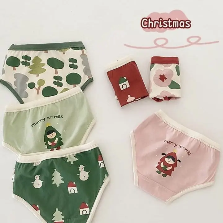 Miso - Korean Children Fashion - #magicofchildhood - Christmas Underwear Set - 11