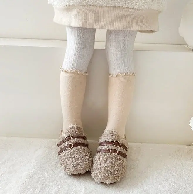 Miso - Korean Children Fashion - #minifashionista - Winter Shirring Tights - 9