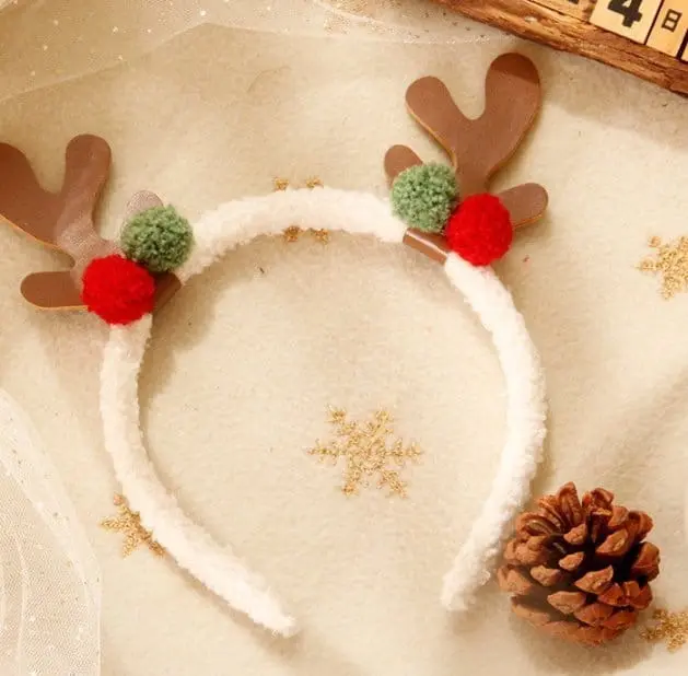 Miso - Korean Children Fashion - #minifashionista - Pom Rudolph Hairband - 3