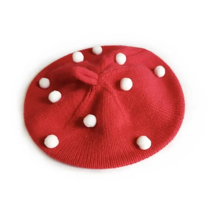 Miso - Korean Children Fashion - #minifashionista - Pompom Beret Hat - 6