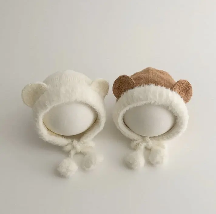 Miso - Korean Children Fashion - #minifashionista - Bell Bear Bonnet - 3