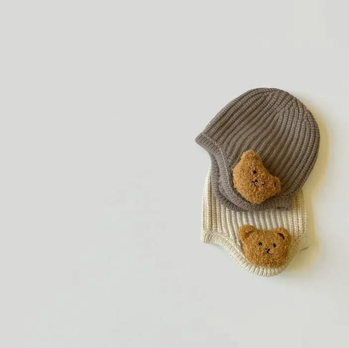 Miso - Korean Children Fashion - #toddlerclothing - Bear Doll Ears Hat - 5